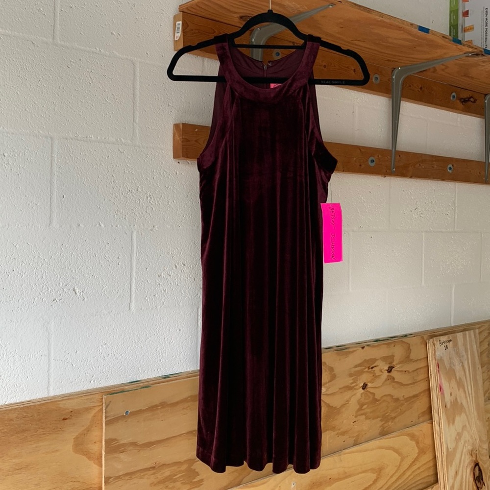NWT Betsey Johnson Velvet Dress - 8